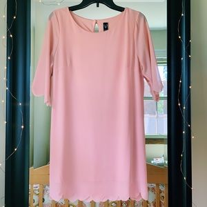 Light Pink Dress with Petal Sleeves and Bottom